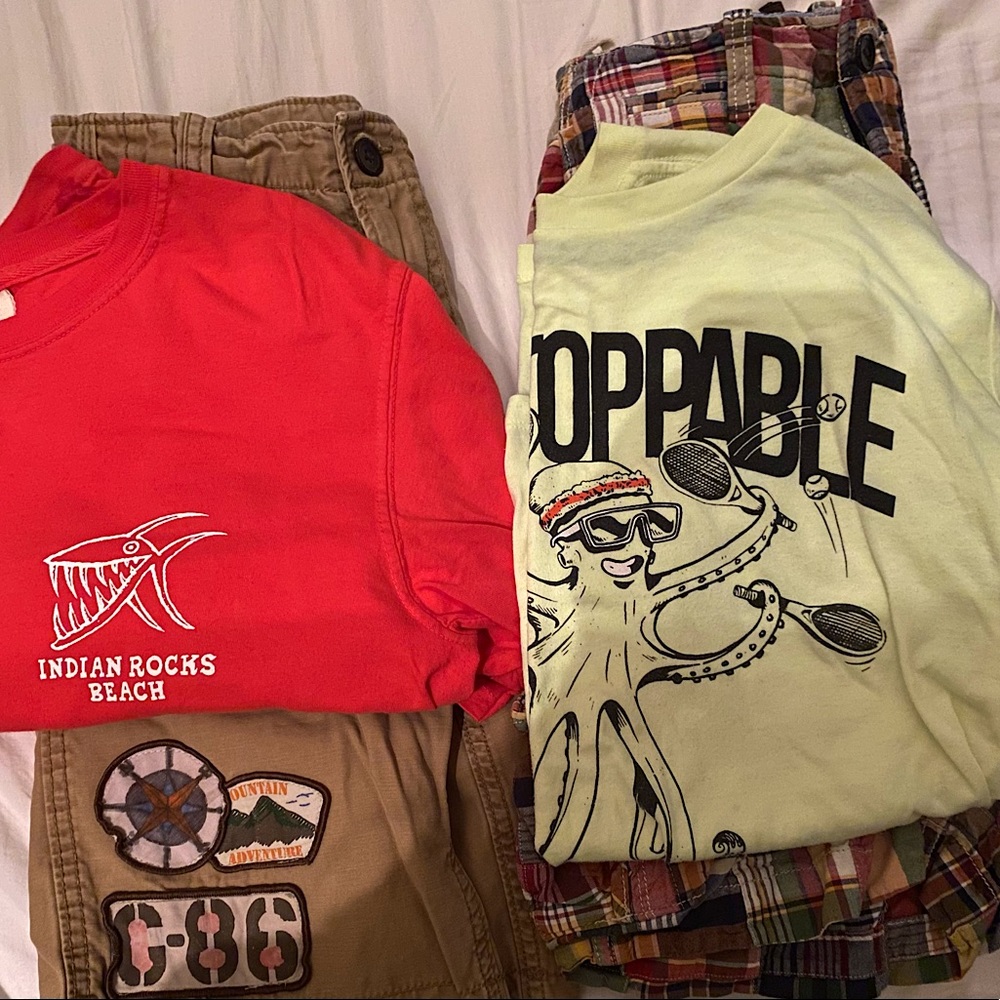 Boys listing! Includes 2 shorts, and two shirts!!!